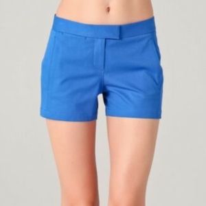 Theory Blue Noalda Stretch Shorts, Sz 6 NWT